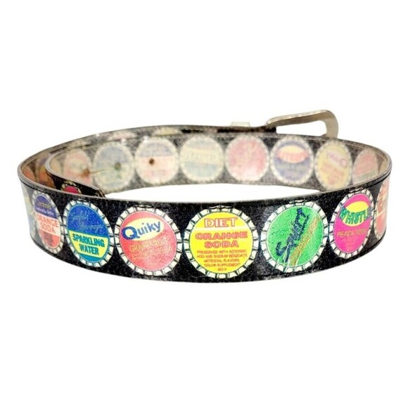 Vintage 20s 30s Soda Pop Tops Squirt Crush Quicky Plastic Belt Unisex Adult Rare